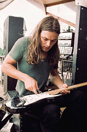 David Gilmour con la Fender Stratocaster