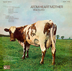 Atom Heart Mother: copertina del vinile -  retro